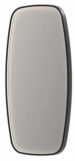 INK SP31 spiegel - 50x4x100cm contour in stalen kader incl dir LED - verwarming - color changing - dimbaar en schakelaar - geborsteld metal black 8409855