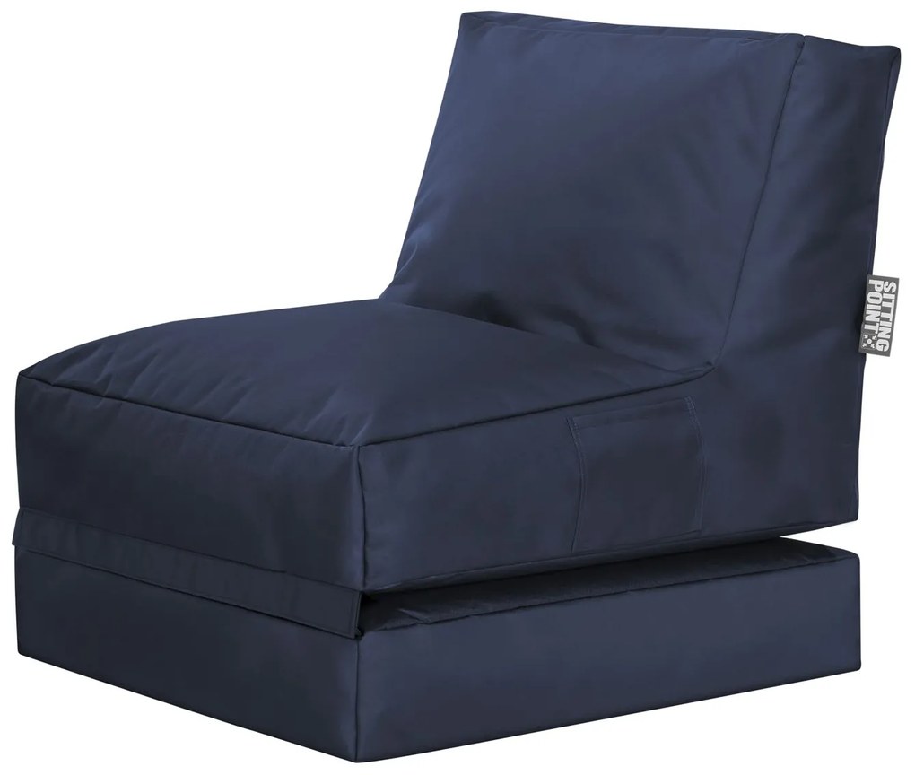 Loungebed Twist Scuba Outdoor - Jeansblauw