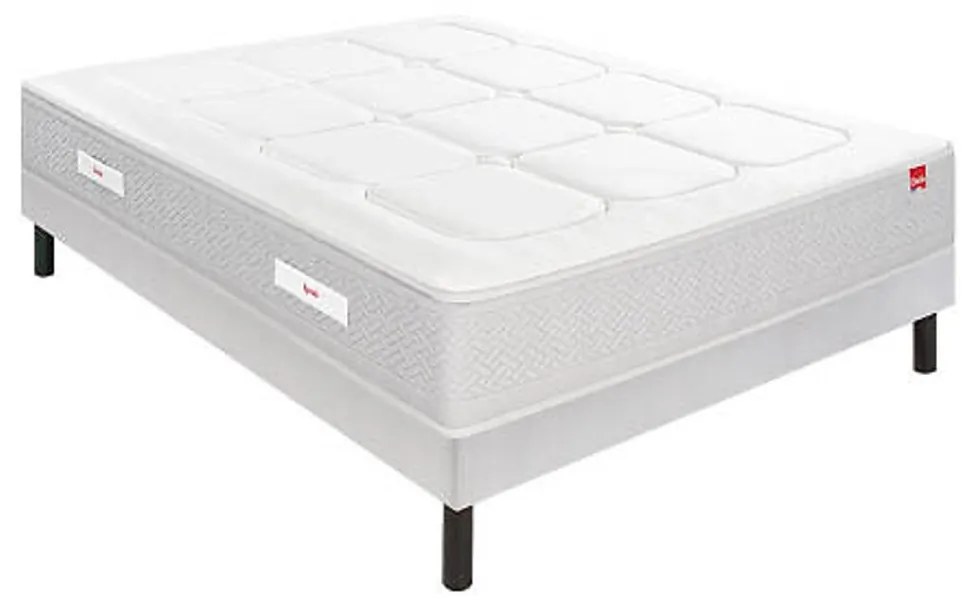 Ensemble matras met veren L'inoubliable + beddenbodem