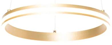 Design hanglamp messing incl. LED 3-staps dimbaar - Navara Design rond Binnenverlichting Lamp