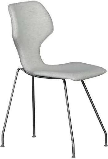Design on Stock Cavalletta stoel onderstel rvs stof Amdal 110