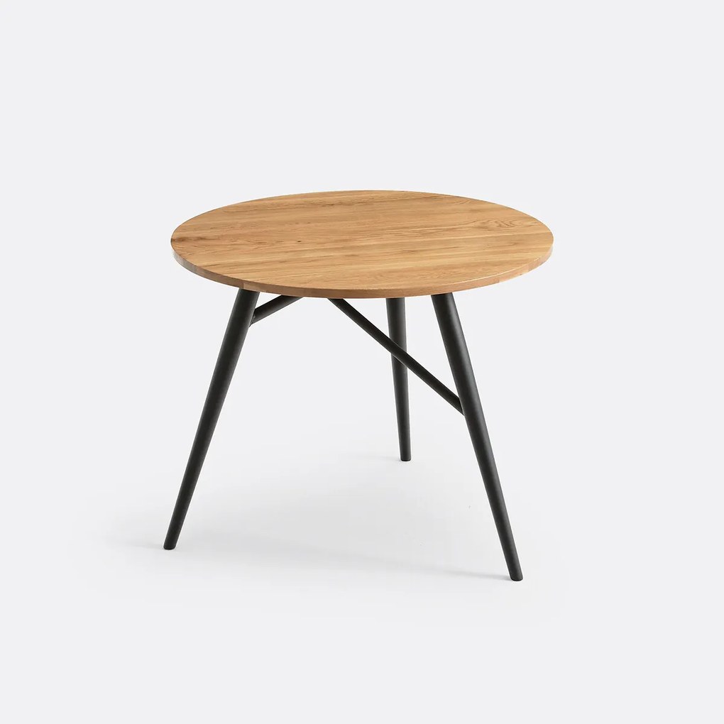 Ronde tafel in eik, 3 personen, Cruseo