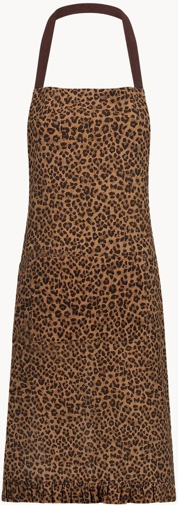 Katoenen schort Leopard