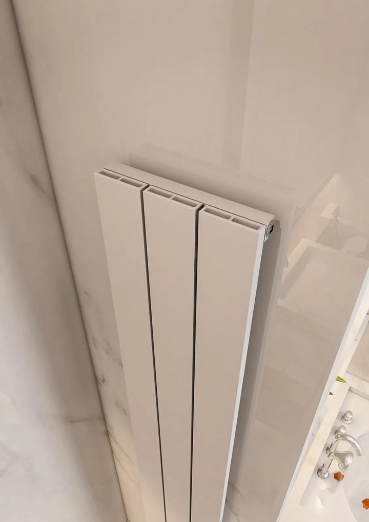 Eastbrook Charlton verticale aluminium radiator 180x47cm Mat wit 1441 watt