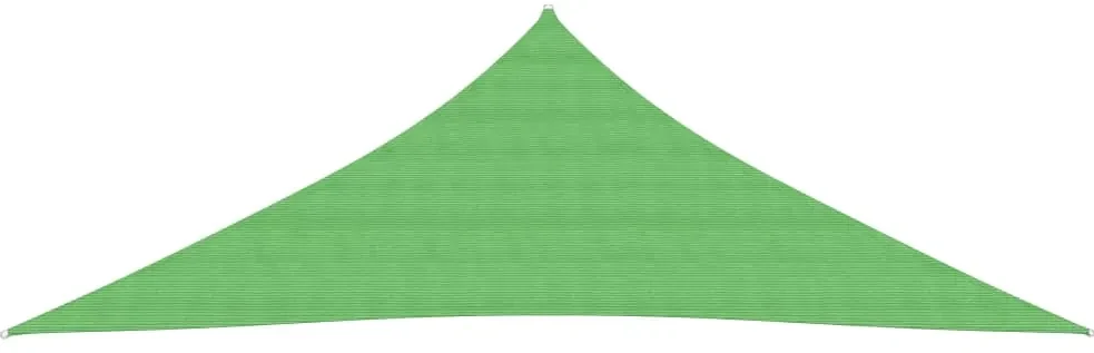 vidaXL Zonnezeil 160 g/m² 3,5x3,5x4,9 m HDPE lichtgroen