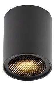 Design opbouwSpot / Opbouwspot / Plafondspot zwart GU10 50mm - Tubo Honey Design GU10 cilinder / rond Binnenverlichting Lamp