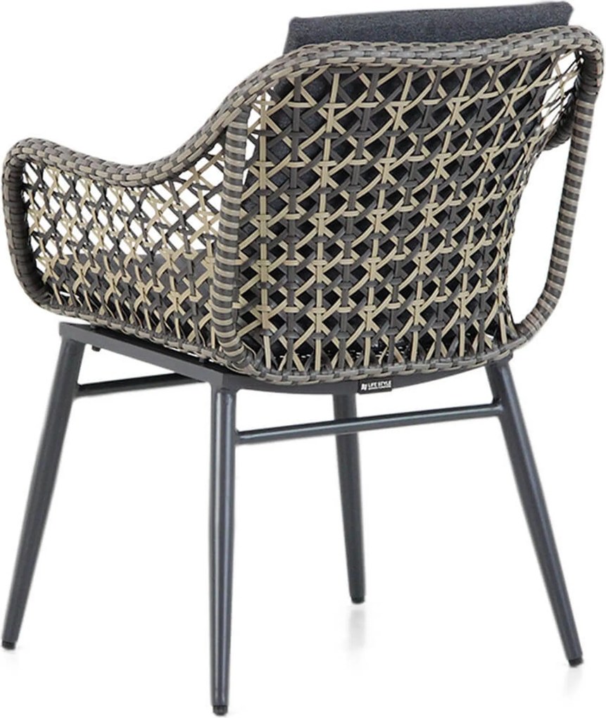 Tuinset 4 personen 180 cm Wicker Taupe Lifestyle Garden Furniture Dolphin/Veneto