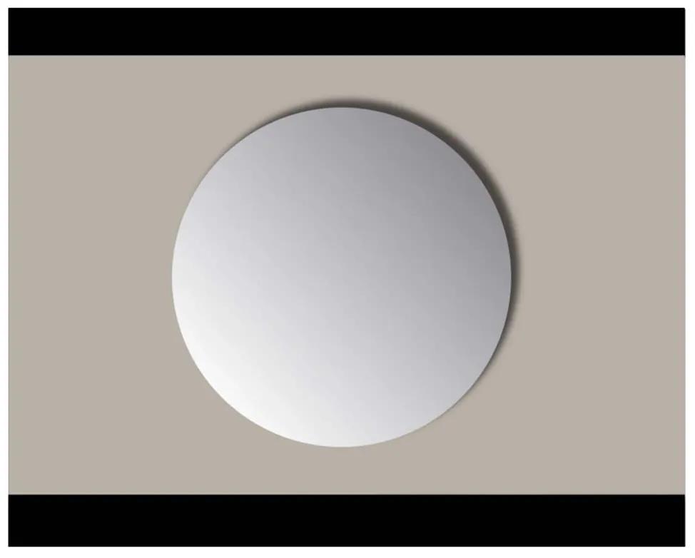 Sanicare Q-mirrors spiegel rond 60 cm. zonder omlijsting / PP geslepen