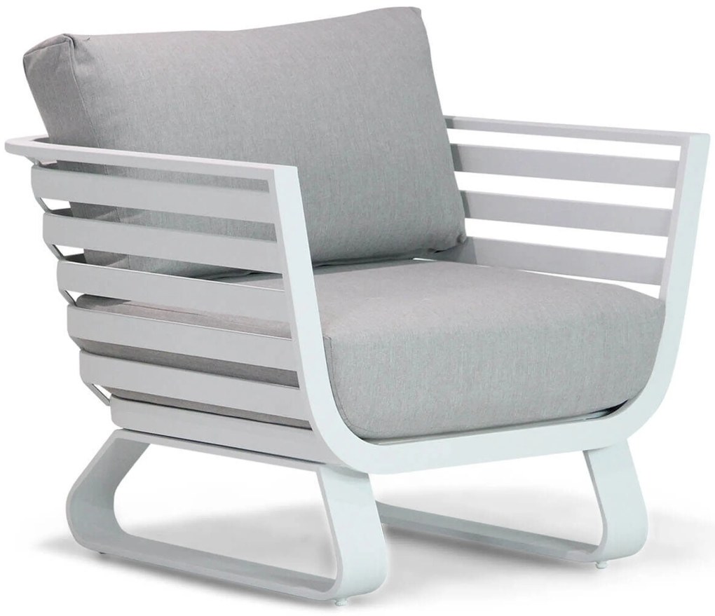 Tuinstoel Aluminium Wit Santika Sovita - Quick Dry Foam