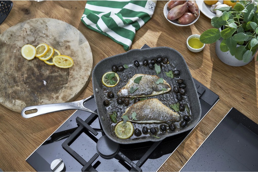 BALLARINI Salina Grillpan Granitium Titanium Extreme 28 x 28 cm - Salina - BALLARINI