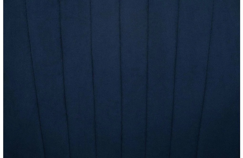 Goossens Eetkamerstoel Rob blauw velvet stof met armleuning, urban industrieel