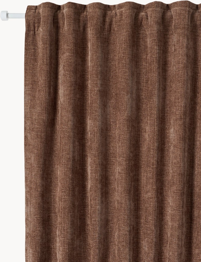 Dim-out gordijnen Lasha, 2-delig, B 135 cm