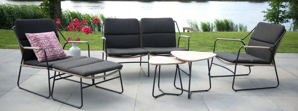 4 Seasons Outdoor | Scandic loungeset  Loungeset    antraciet weerbestendig