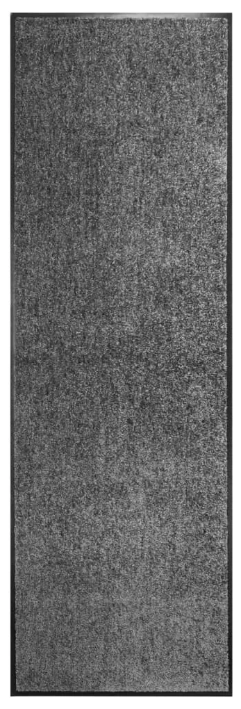 vidaXL Deurmat wasbaar 60x180 cm antraciet
