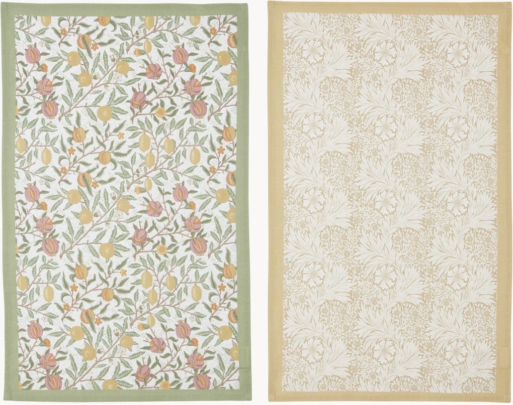 Theedoeken Fruit & Marigold, 2-delig