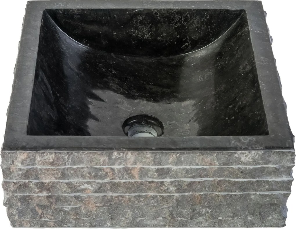 Sanigoods Jinte waskom 40x40x15cm zwart