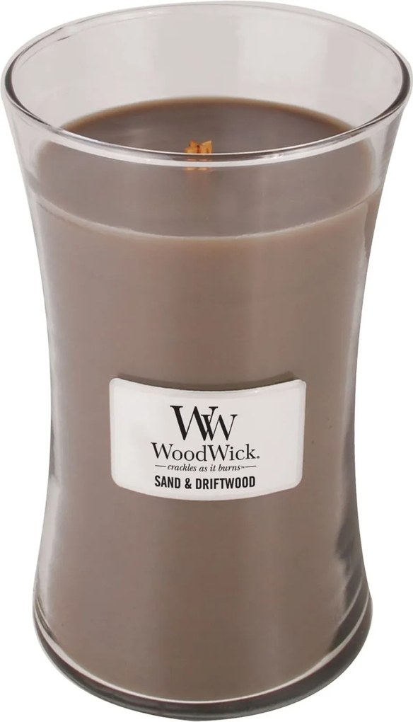 WoodWick geurkaars - Large Hourglass - Sand&amp;Driftwood