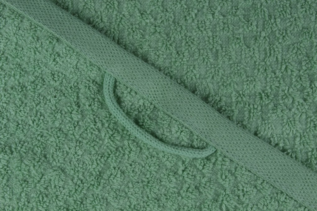 Handdoek Popcorn Collectie– 4 stuks – 70×140 – groen