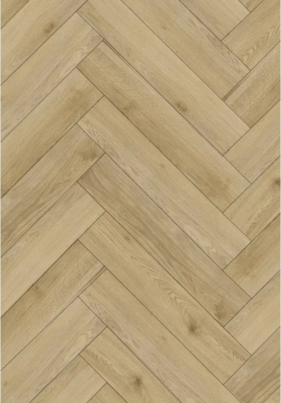 Mexen Charter Oak monster van visgraat SPC vinyl panelen 6,5 mm, onderlaag 1,5 mm, 4 V-voeg, Eik - F1169-S