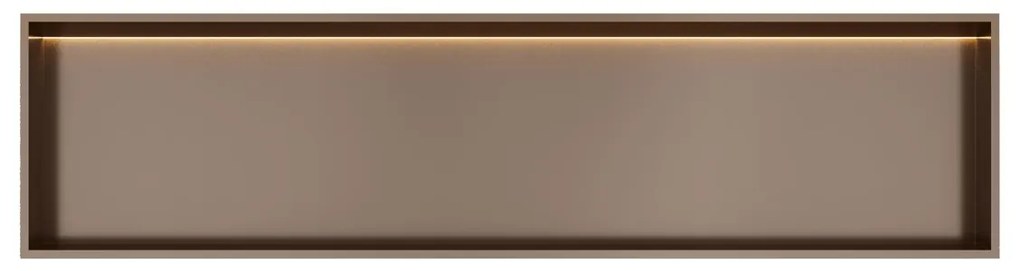 Hotbath &More inbouwnis met verlichting 30x120x10cm tuscan bronze