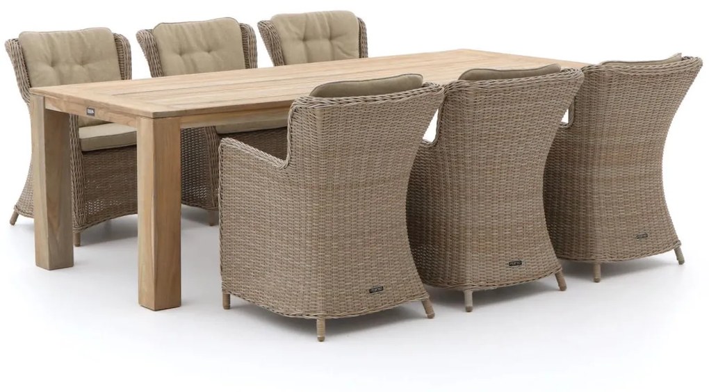 Intenso Milano/ROUGH-X 240cm dining tuinset 7-delig