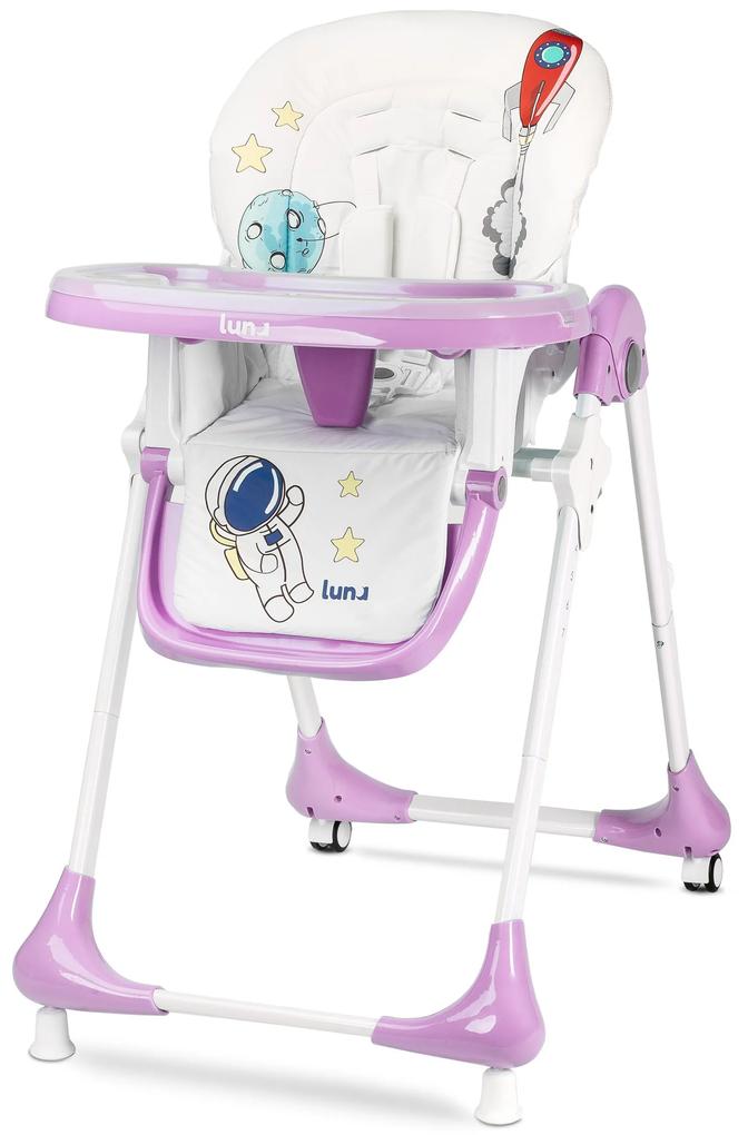 Baby Nora Hoge Kinderstoel Luna - Lavendel