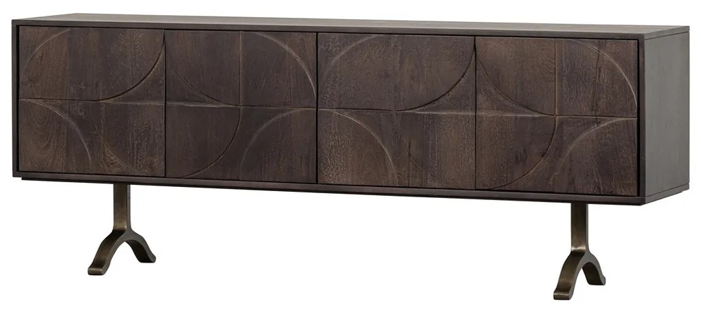 BePureHome Draw Dressoir Mangohout Walnoot - 180x40x70cm.
