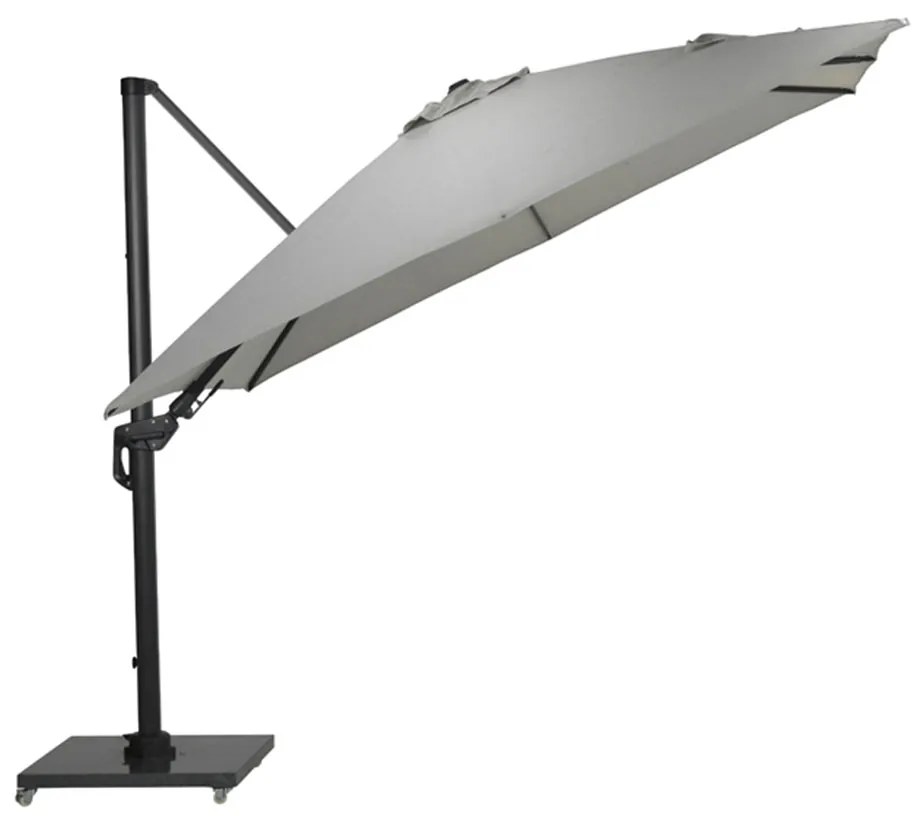Garden Impressions Zweefparasol Hawaii Deluxe 300x300 - donker grijs - zand