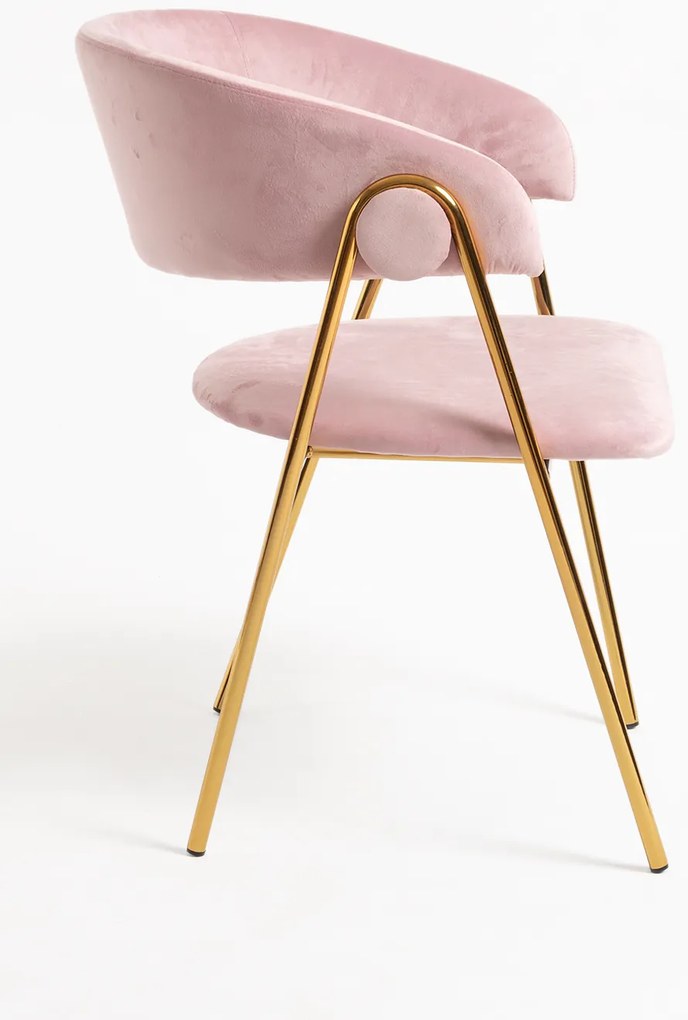 Mihu Goud Fluwelen Stoel