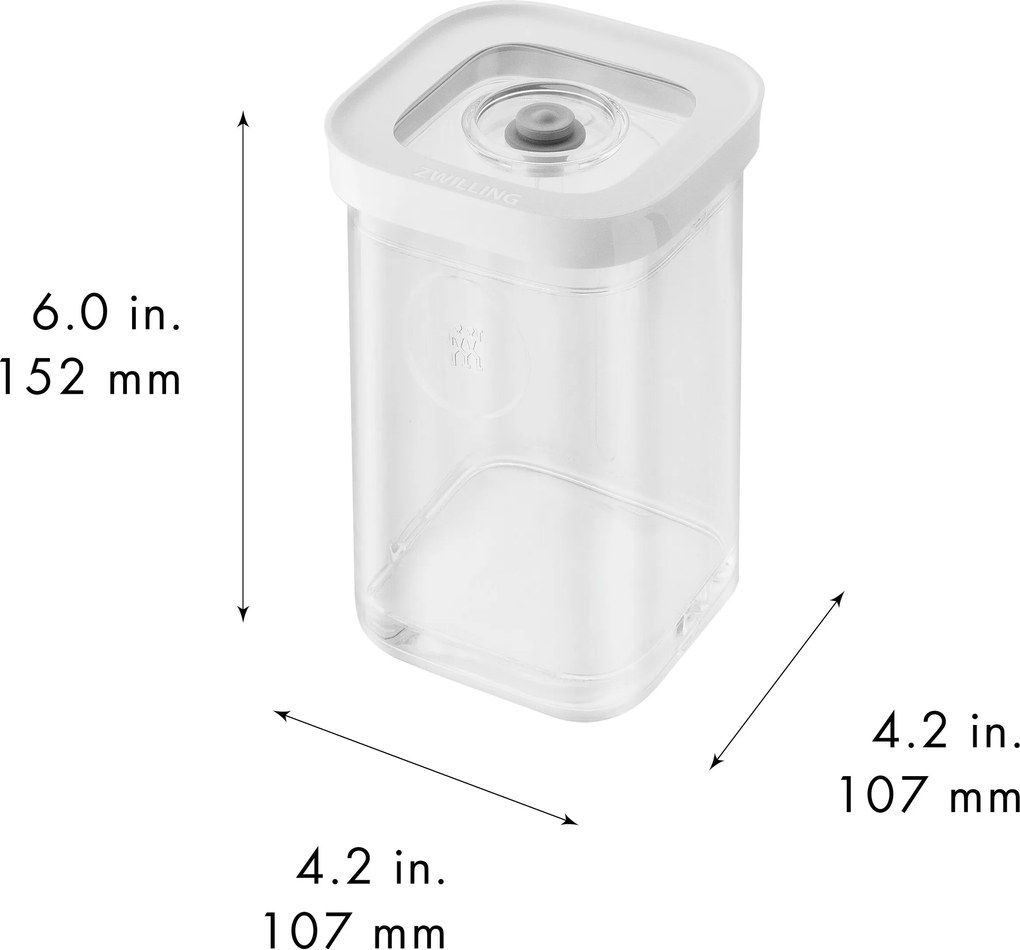 ZWILLING Fresh & Save CUBE CUBE-doos 2S / 11 cm, transparant-wit - Fresh & Save CUBE - ZWILLING