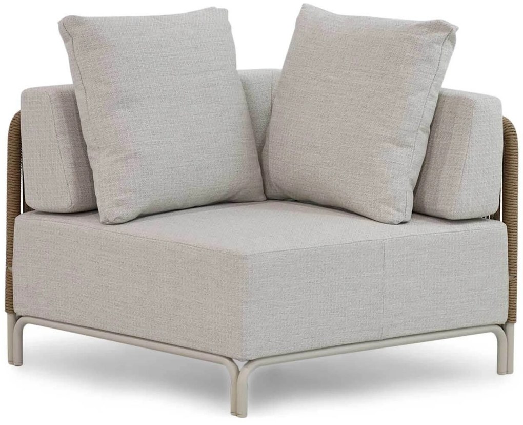 Hoek loungeset 5 personen Aluminium/rope Taupe Coco Colorado