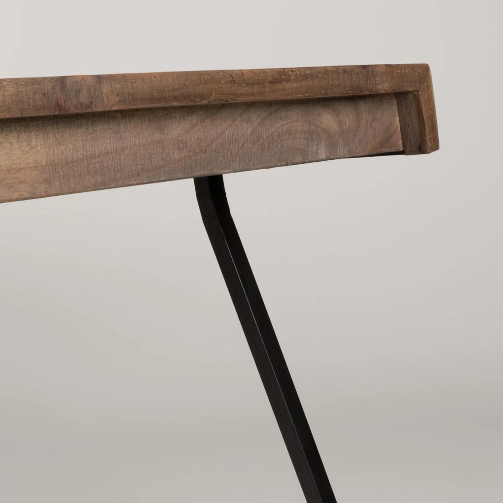 Lavis Suri Eettafel Van Gerecycled Teak Hout 180 X 90 Cm - 180 X 90cm.