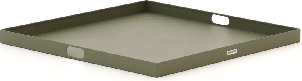 Dienblad voor buiten en binnen  | Manifesto  | Aluminium | Groen | 78x78cm | Kees Smit Tuinmeubelen