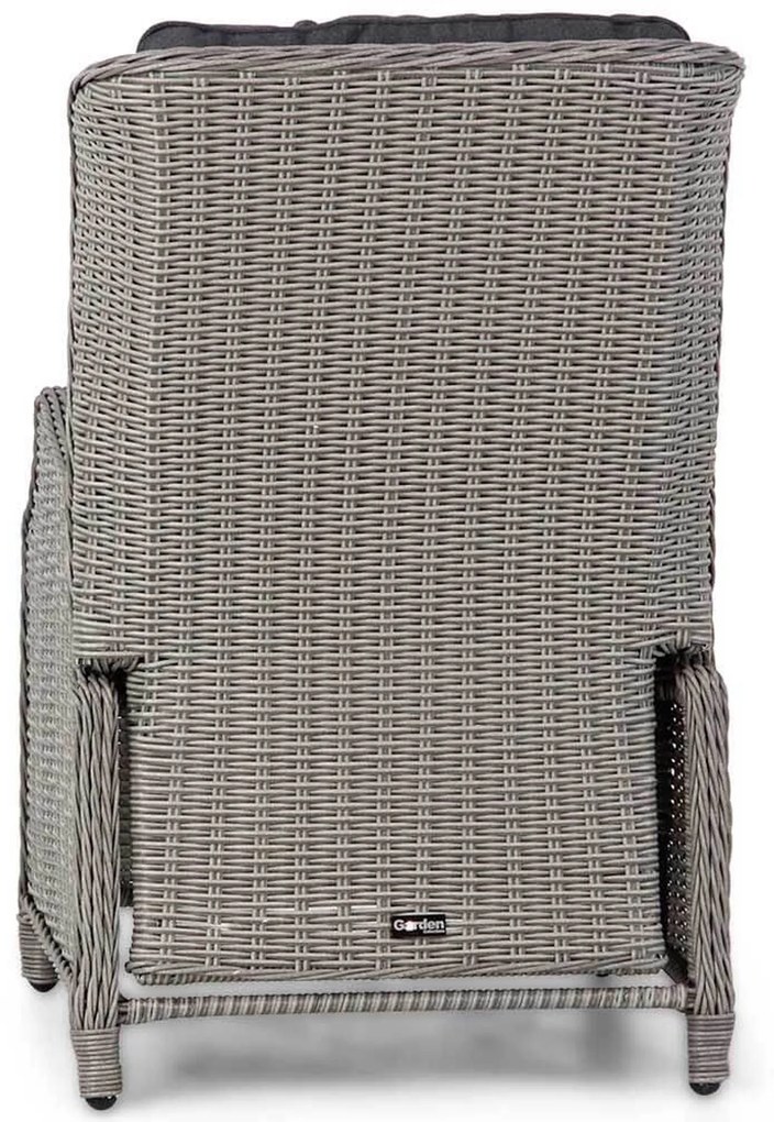 Tuinstoel Wicker Grijs-antraciet Garden Collections Edingburgh