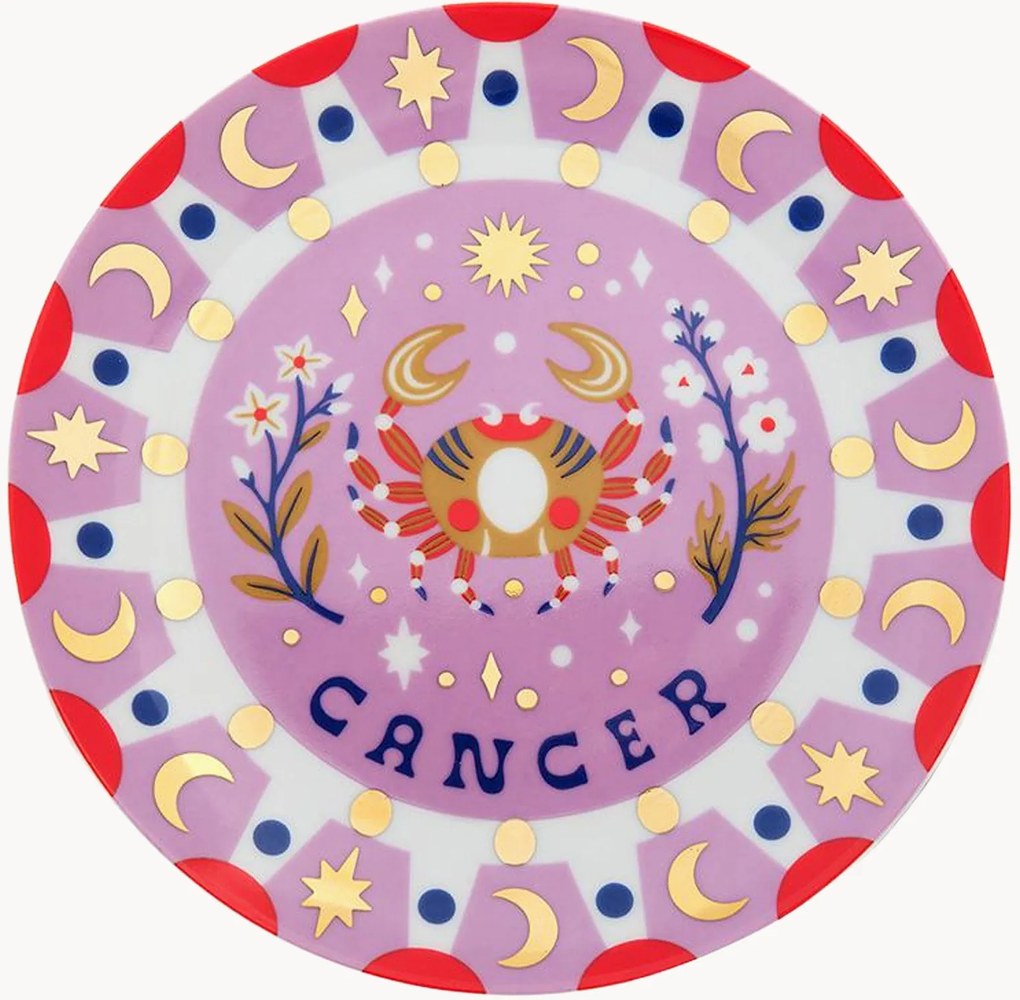 Porseleinen dessertbord Cancer