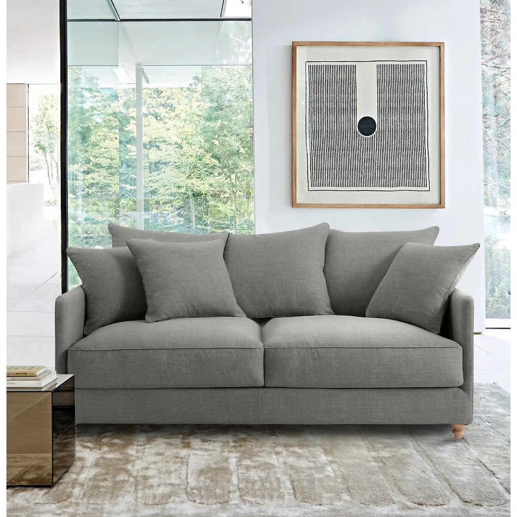 Compact omvormbare bank in katoen/linnen, Lazare