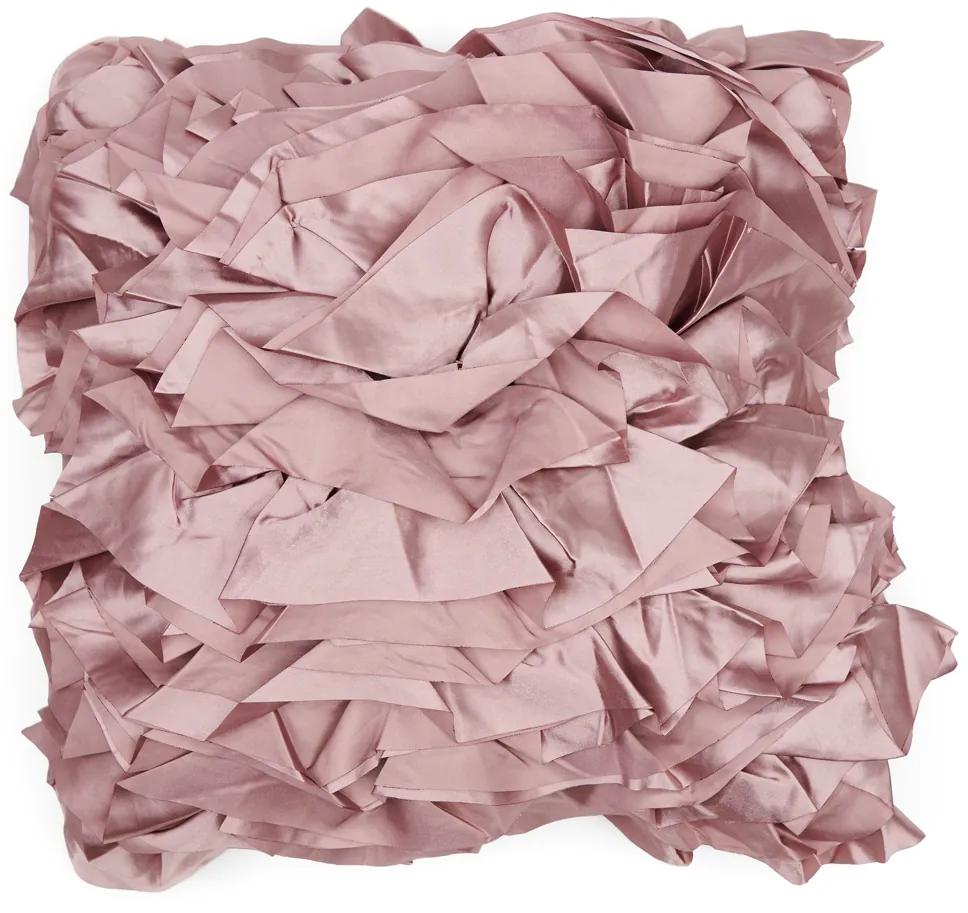 Rivièra Maison - Ballad Ruffle Pillow Cover 50x50 - Kleur: paars