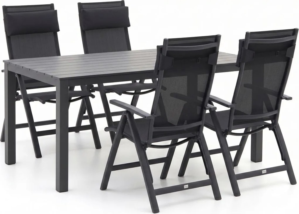 Diningset Bellagio  | 4 personen | Tuinset aluminium | 5-delig | Kees Smit Tuinmeubelen