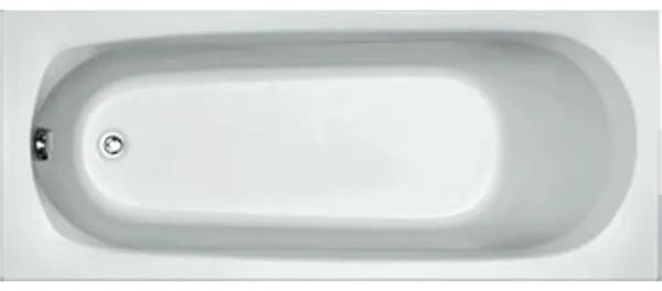 Plieger Basic solobad 170x70cm 37cm diep acryl met poten wit 0940893