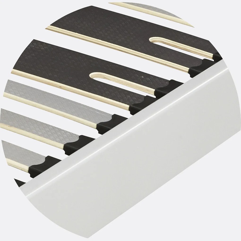 Bedbodemset met 18 brede latten, rugversteviging + poten