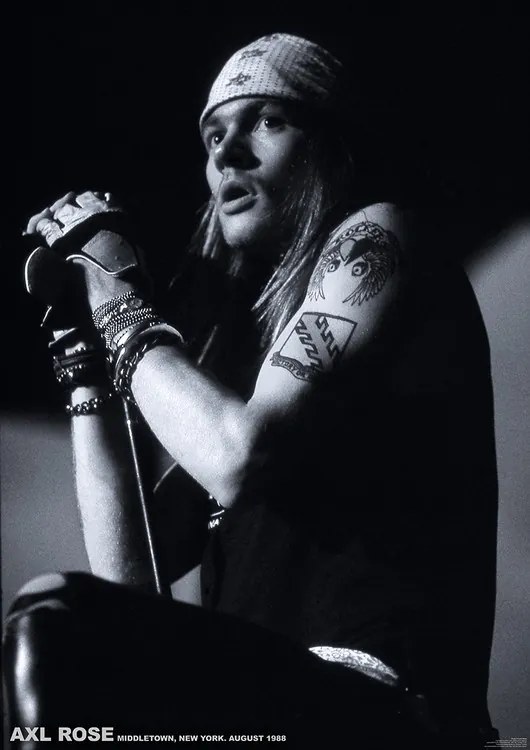 Poster Guns N Roses (Axl Rose) - Middletown, New York, August 1988