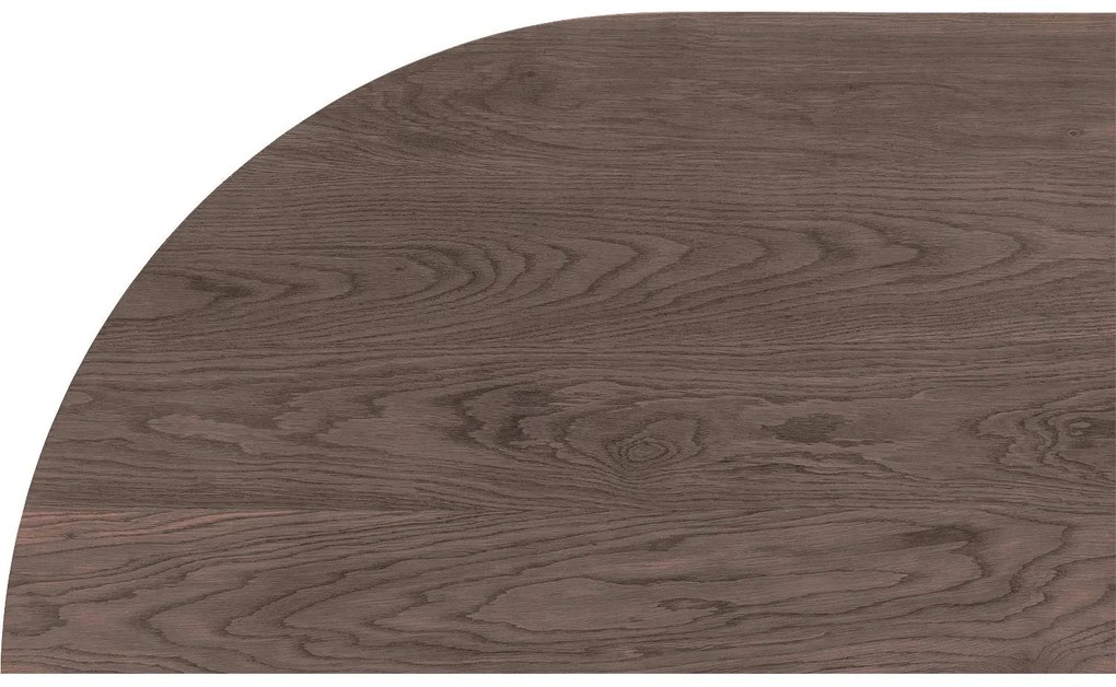 Goossens Excellent Eettafel Uniek, Semi rond 180 x 100 cm