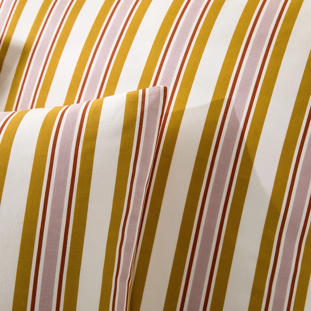 Beddengoedset 30% gerecycled katoen, vierkant kussensloop, DAIRIS
