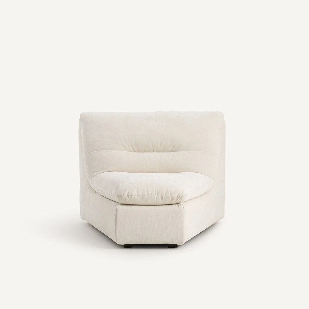 Modulaire hoekzetel in chenille fluweel, Giuliano