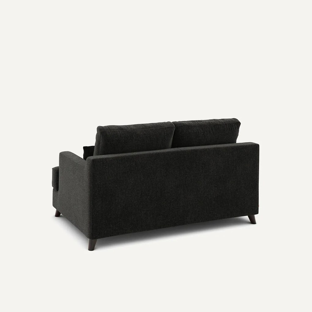 2-zits compacte bank in chenille fluweel, Alwine