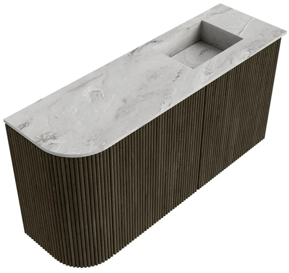 Mondiaz Joya DLux 80cm toiletmeubel ronding links shadow met wastafel faye rechts 1 kraangat glace
