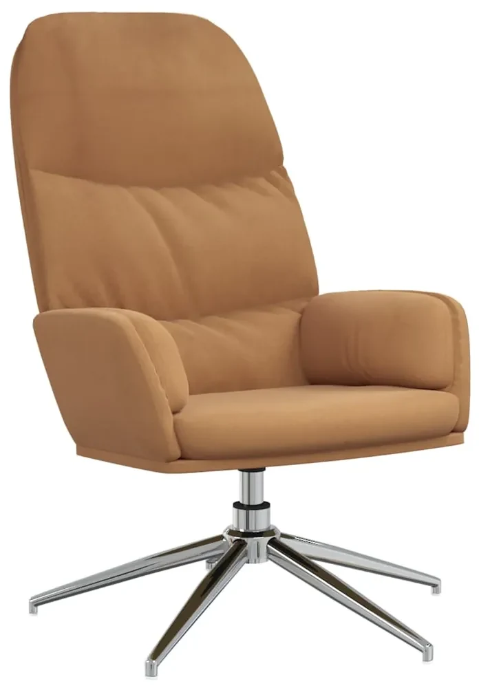 vidaXL Relaxstoel kunstsuède taupe