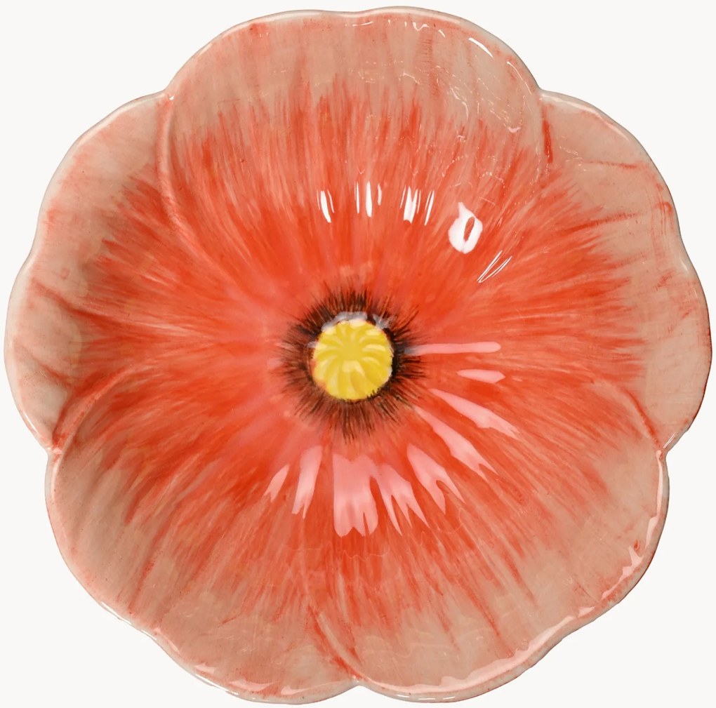 Handbeschilderde serveerschaal Poppy