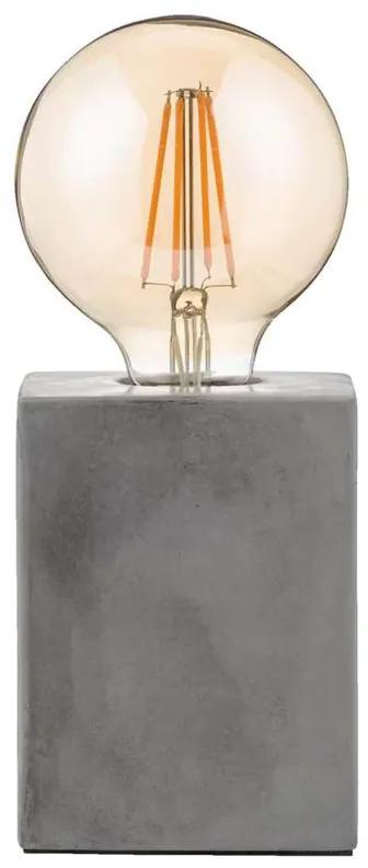 Tafellamp vintage LED - cement - 9.5x9.5x24 cm