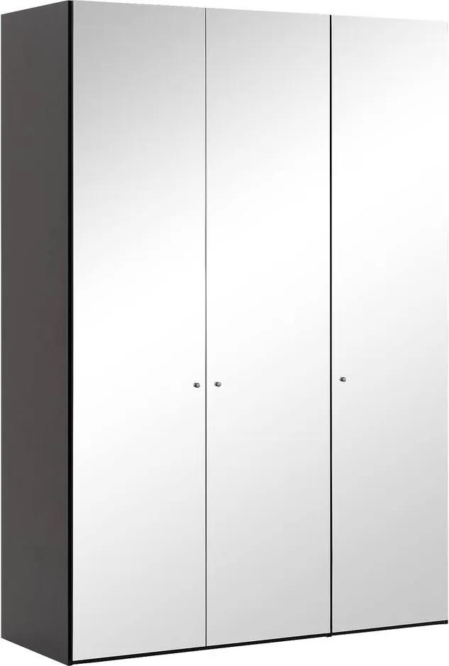 Goossens Kledingkast Easy Storage Ddk, Kledingkast 153 cm breed, 220 cm hoog, 3x spiegel draaideur